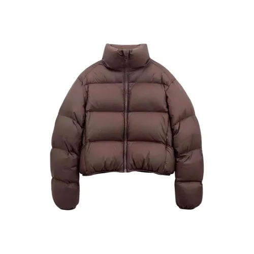 IDLE SOUL Пуховая куртка Женская Кофейного цвета