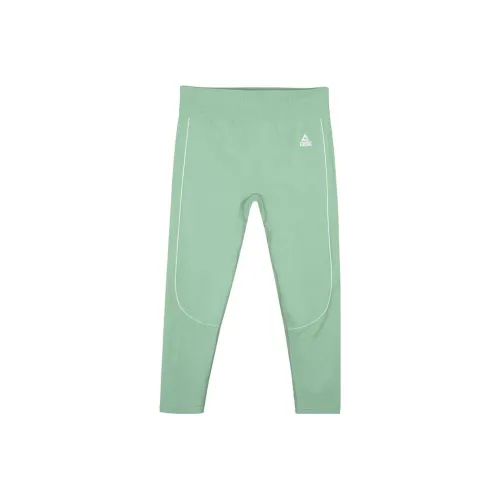 PEAK Прямой крой Умеренный Тренировочные брюки Весенние Летние Женские Fatty Зеленый