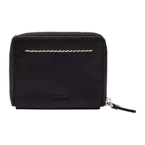 FOSSIL Кожа Картхолдер Унисекс Черный