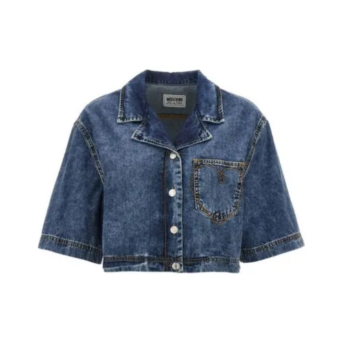 MOSCHINO Джинсовая куртка Женская Синяя