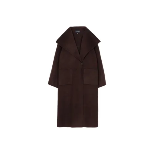 CLUB MONACO Пальто Женское Шоколадно-Коричневый