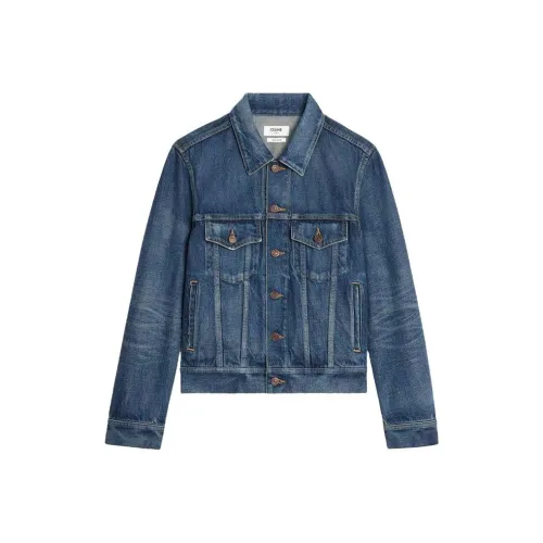 CELINE Синие Женские Джинсовые Куртки