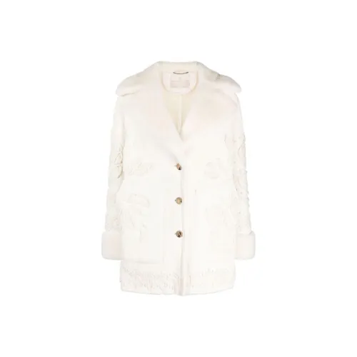 ERMANNO SCERVINO Мех Женский Экрю
