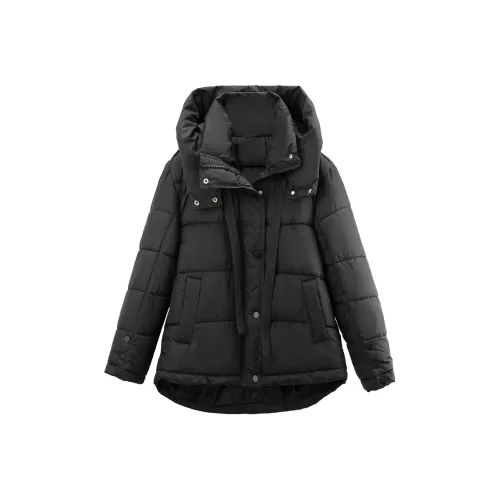 A paradise for awakening Черные женские объемные куртки (пуфы)