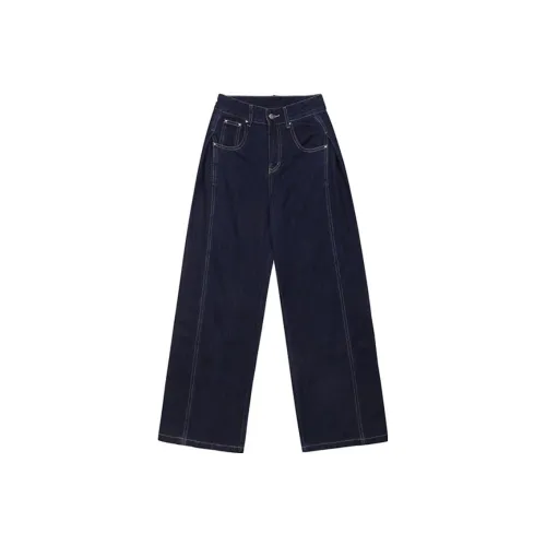 PP Синий Женские Повседневные Брюки