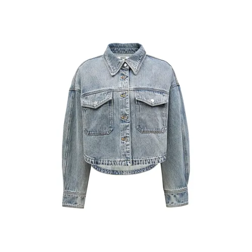 ONLY Denim Jacket Women's Washed Denim Blue