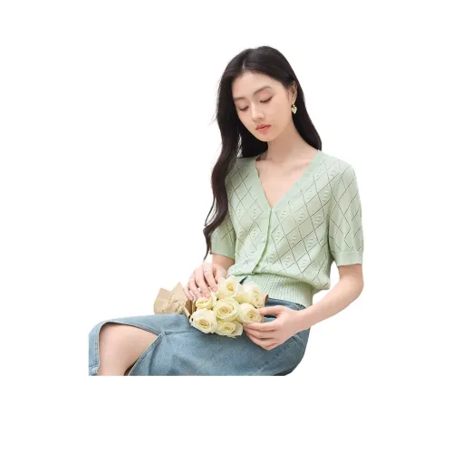 XIANGYING Трикотаж Женский Светло-Зеленый