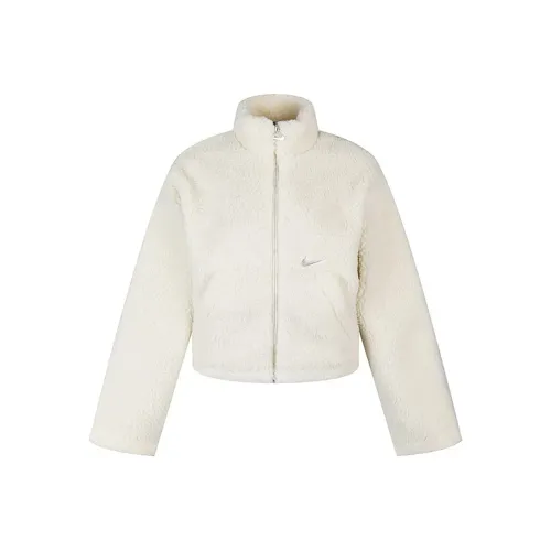 NIKE Белые Женские Бархатные Куртки