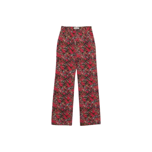 Vivienne Westwood Красные Женские Повседневные Брюки