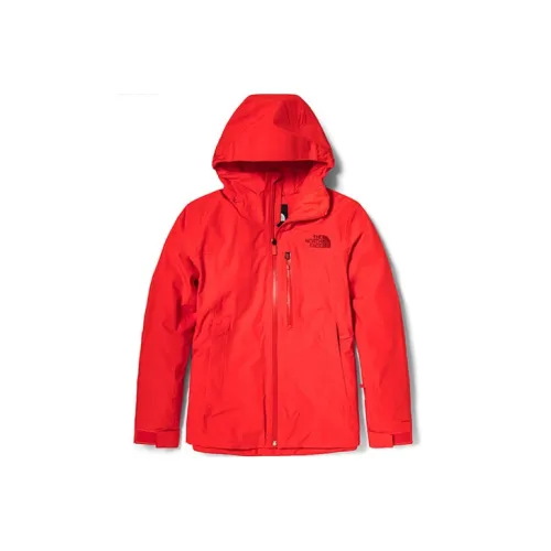 The North Face Красный Женские Объёмные Куртки (Пуфы)