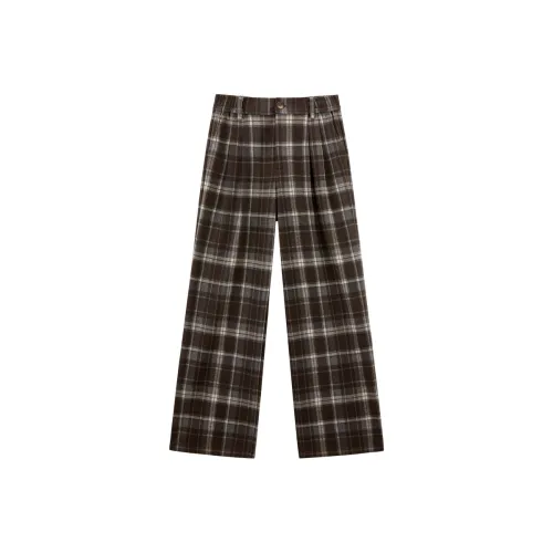 LEDIN Кофейный Умбра Женские Повседневные Штаны