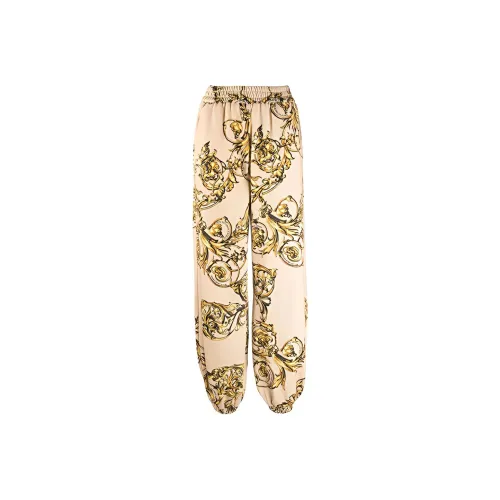 VERSACE Вязаные тренировочные брюки женские желтые