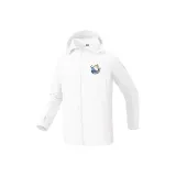 [UPF96+] White (Обнимающая Рыбка Кошка Логотип на груди)