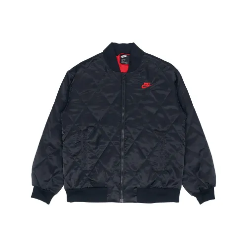 NIKE Черные Женские Объемные Куртки (Пуфы)