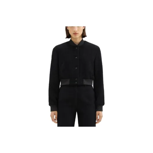 THEORY FW23 Бейсбольная куртка Женская Черная