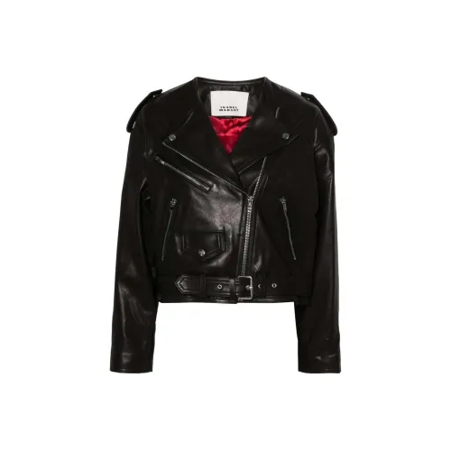 ISABEL MARANT Черные Женские Кожаные Куртки