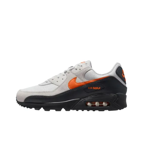 Nike Air Max 90 Low Беговые кроссовки Unisex Серый Черный Оранжевый