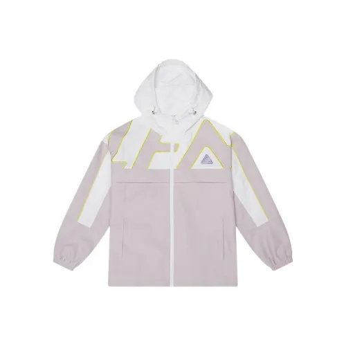 PEAK Тренчкот Женский Белый Светло-фиолетовый