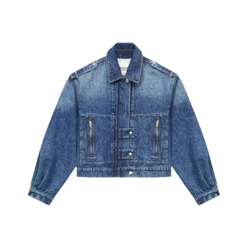 ISABEL MARANT ETOILE FW24 Denim Jacket Women's Blue ISABEL MARANT ETOILE FW24 Деним Куртка Женская Синяя