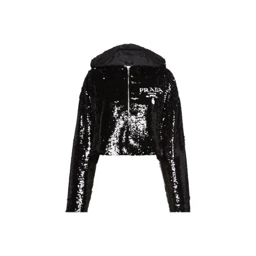 PRADA Черное женское короткое пальто