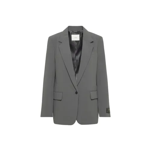 ARITZIA WILFRED Новый Generation Blazer Бизнес Костюм Женские Coal GREY Угольно-серый