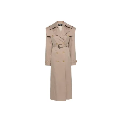 BALMAIN SS24 Тренчкот Женский Бежевый