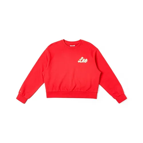 Lee совместный бренд модель SS25 Толстовка Женская Красная