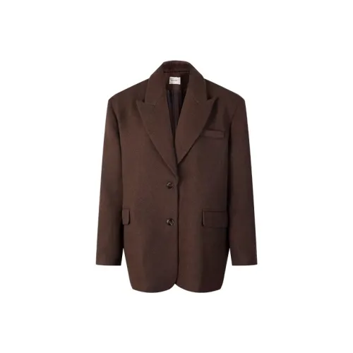 PURSUMMER Шоколадно-коричневый Женские офисные костюмы