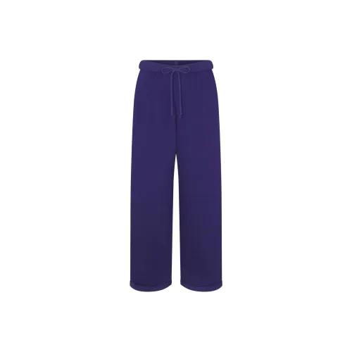 SKIMS Хлопок Флис Классический Straight Нога Брюки Повседневные Брюки Женские Concord Concord Фиолетовый