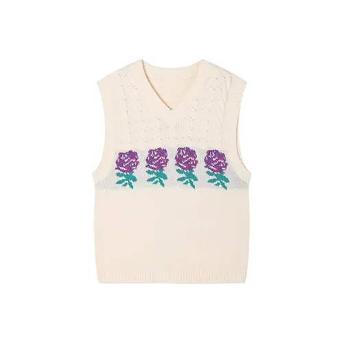 ASW ONLINE Экрю Женские Жилеты