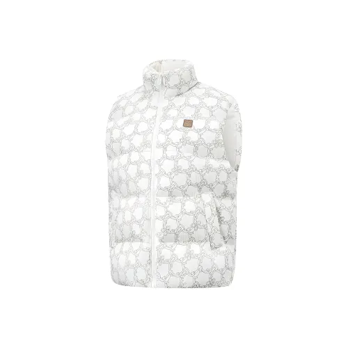 LINING Sports Life Collection Жилет Женский Айвори С принтом по всей поверхности