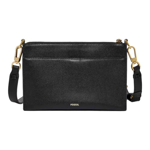 FOSSIL Кожа Сумка через плечо Маленькая Женская Черная
