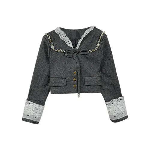 Icicofficial Cropped Jacket Women's Premium Gray