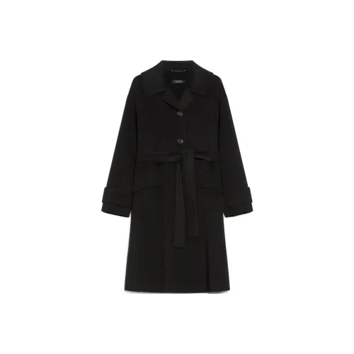 'S MAX MARA Черное Женское Пальто