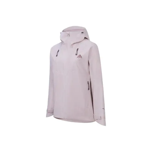 Anta Variety Тренировки Коллекция Hiking Outdoor Приключение Водонепроницаемый Ветровка Женские Soft and Tender Розовый