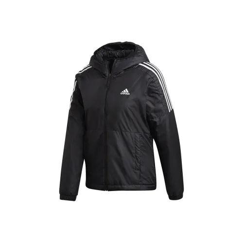 Adidas Essential Черные Женские Объемные Куртки (Пуфы)
