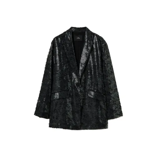 TWINSET Milano FW24 Бизнес Костюм Пальто Женское Черное