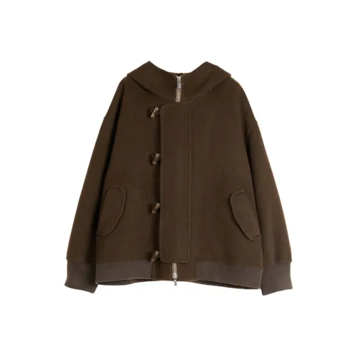 Elle Темный хаки Женское пальто