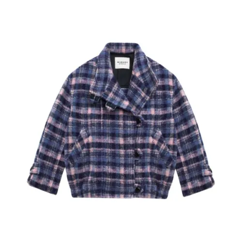 ISABEL MARANT ETOILE FW24 Пальто Женское Фиолетовое