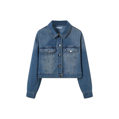 JEANSWEST Синие Женские Джинсовые Куртки