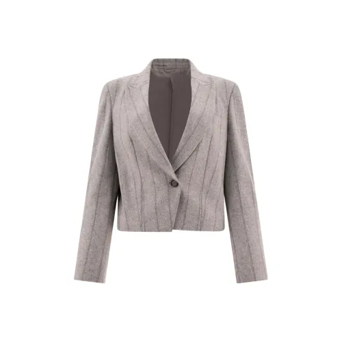 Brunello Cucinelli Бежевый Женские Офисные Костюмы