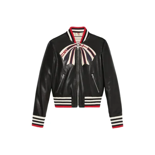 GUCCI Черные Женские Кожаные Куртки