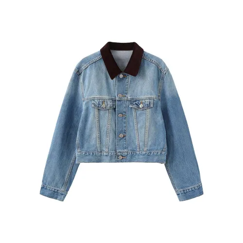 Cubic Синий Женские Джинсовые Куртки