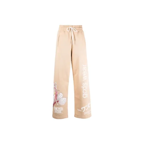 GCDS Коричневые Женские Вязаные Спортивные Брюки