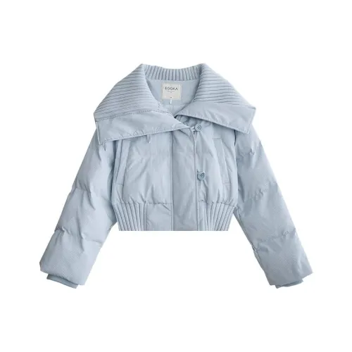 EGGKA Синий Женские Объёмные Куртки (Пуфы)