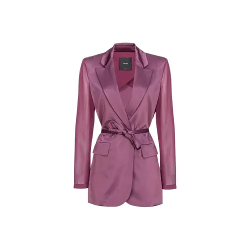 PINKO SS24 Бизнес Костюм Пальто Женское Фиолетовое