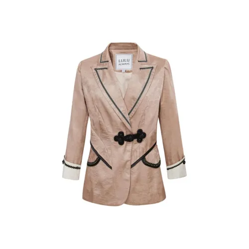 LULUALWAYS Бизнес-костюм женский золотой