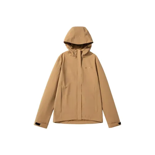 OUTDOOR PRODUCTS Водонепроницаемый Ветрозащитный Дышащий Устойчивый к истиранию Термическая ветровка Женские Curry Желтый