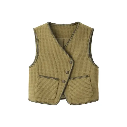 Pit Темно-зеленый Женские Жилеты