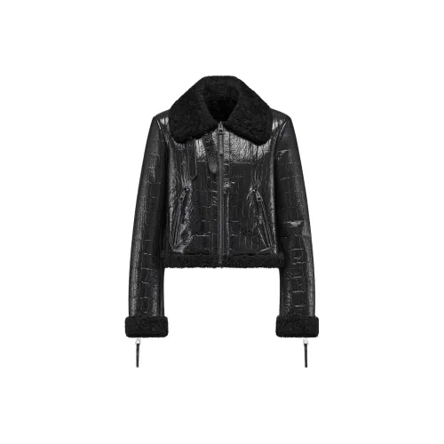 DIOR Черные Женские Кожаные Куртки